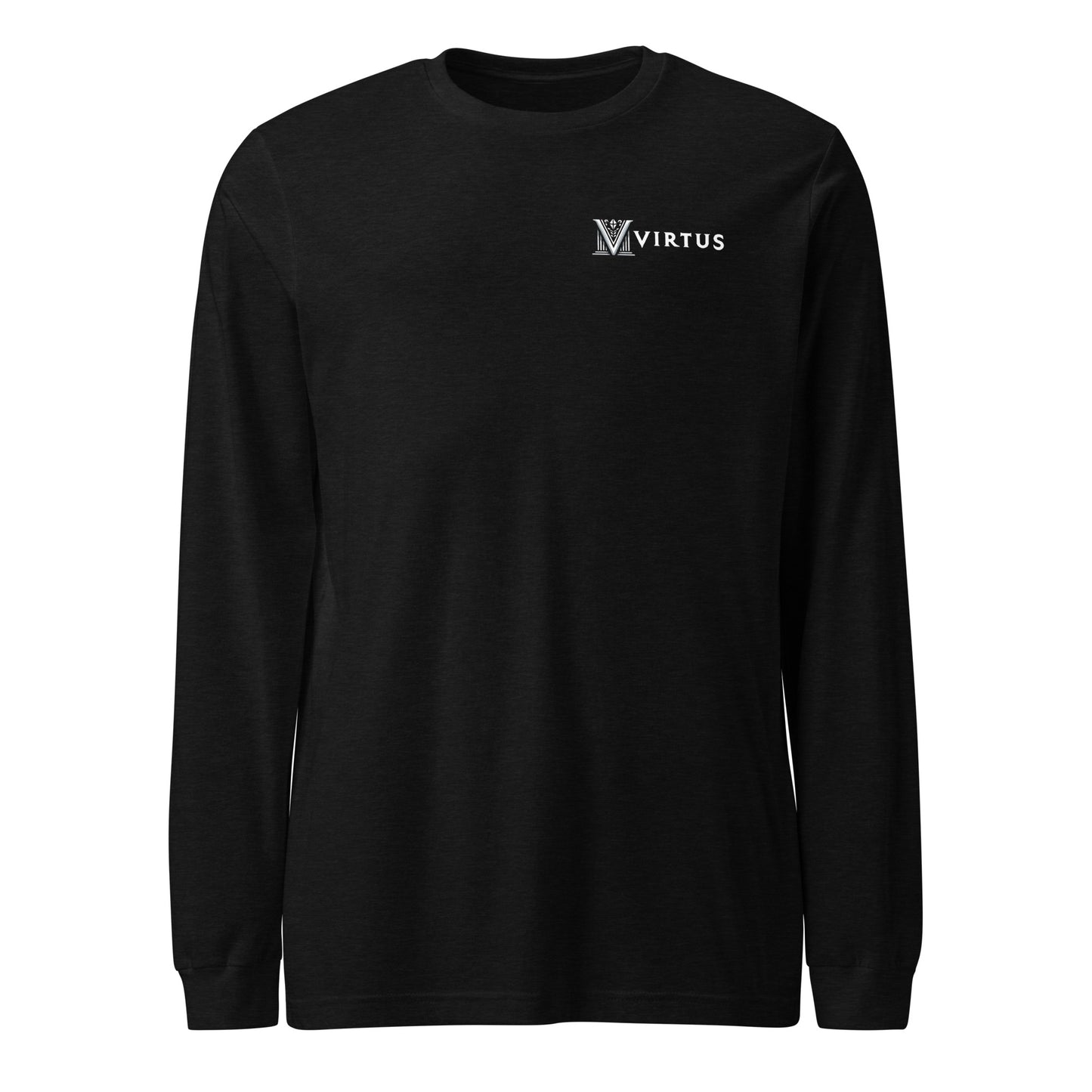 Men's - White Virtus Logo Long Sleeve Shirt