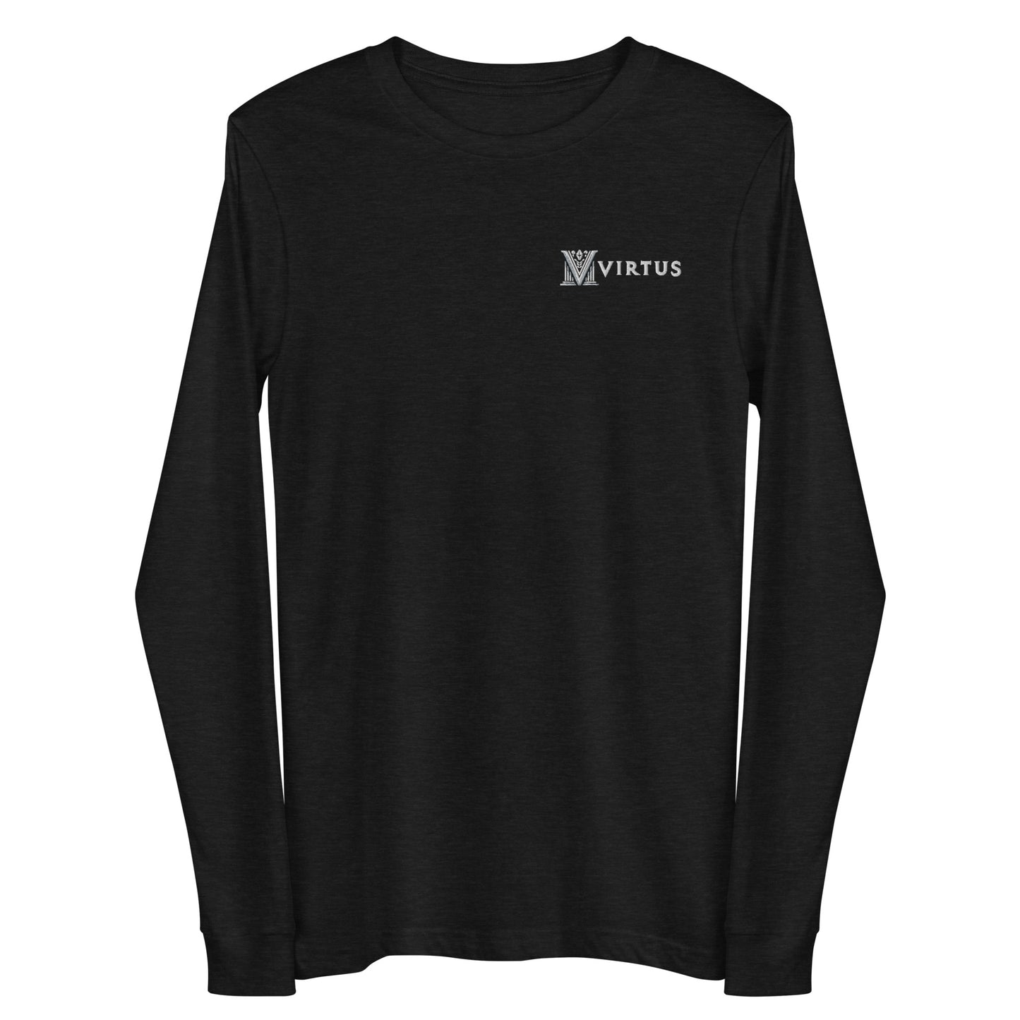 Women's - White Virtus Logo Embroidered Long Sleeve