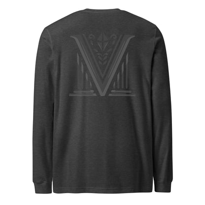 Men's - Black Virtus Logo Long Sleeve Shirt