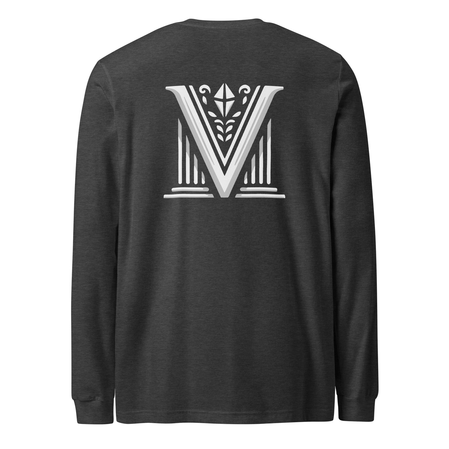 Men's - White Virtus Logo Long Sleeve Shirt