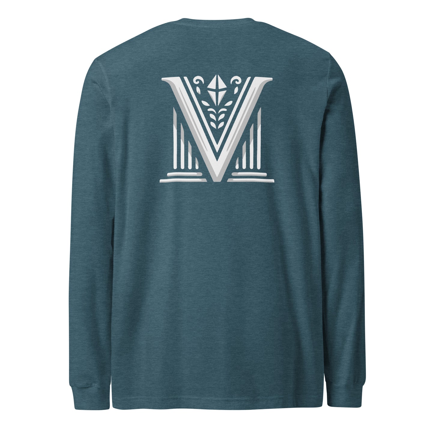 Men's - White Virtus Logo Long Sleeve Shirt