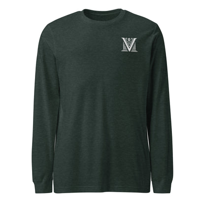 Men's - White Virtus Logo Long Sleeve Shirt