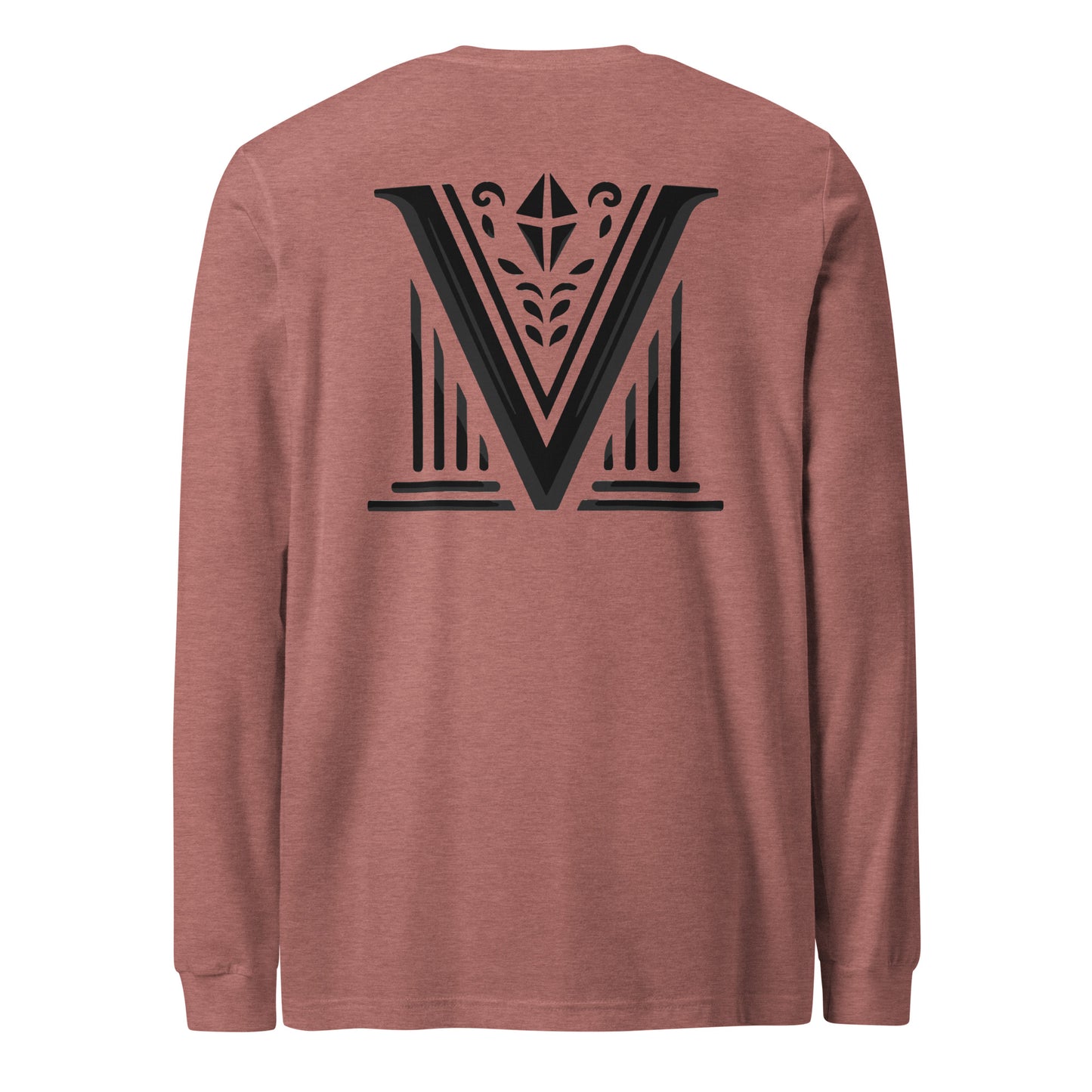 Men's - Black Virtus Logo Long Sleeve Shirt