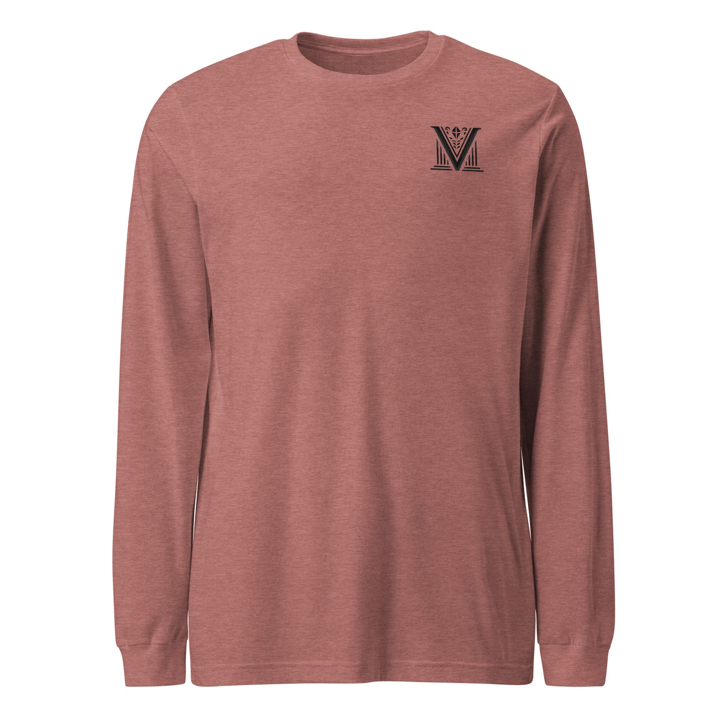 Men's - Black Virtus Logo Long Sleeve Shirt