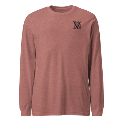 Men's - Black Virtus Logo Long Sleeve Shirt