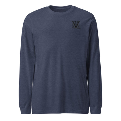 Men's - Black Virtus Logo Long Sleeve Shirt