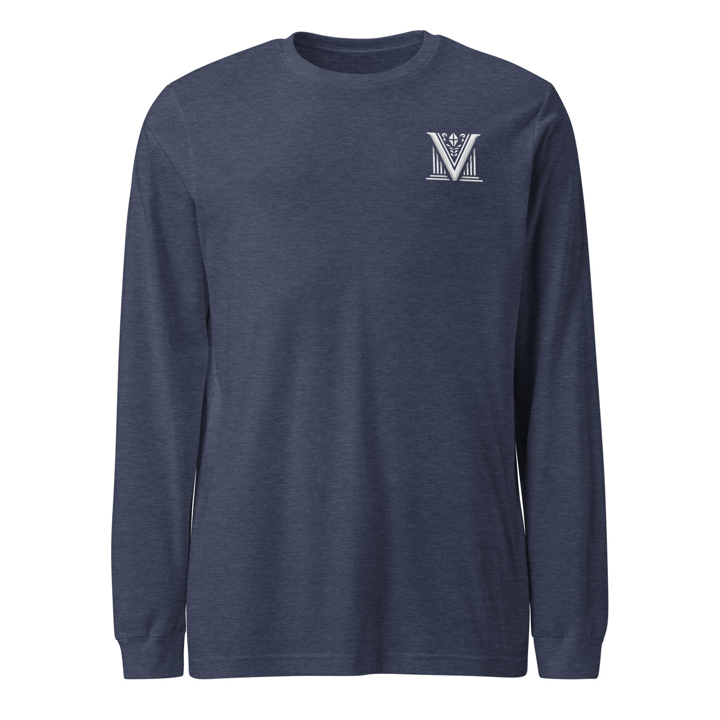 Men's - White Virtus Logo Long Sleeve Shirt