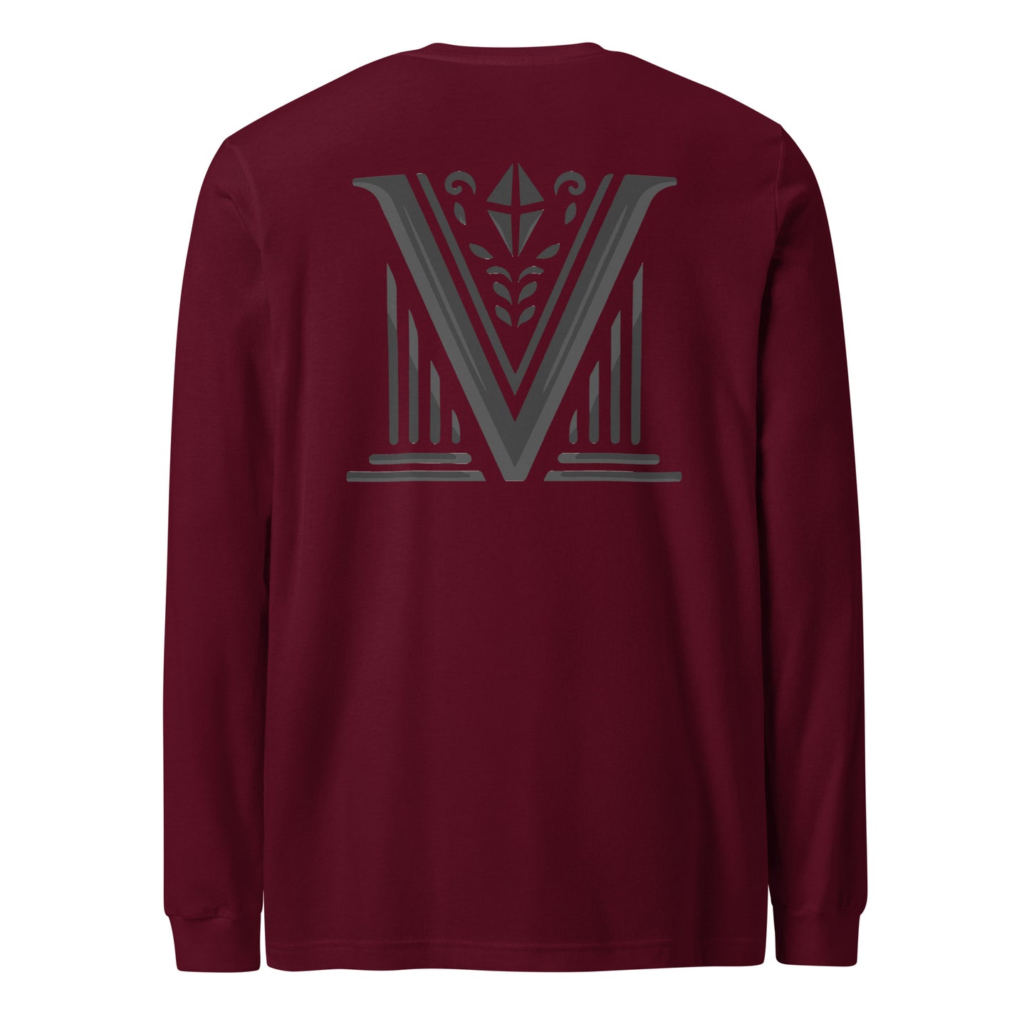 Men's - Black Virtus Logo Long Sleeve Shirt