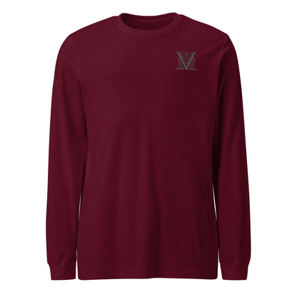 Men's - Black Virtus Logo Long Sleeve Shirt