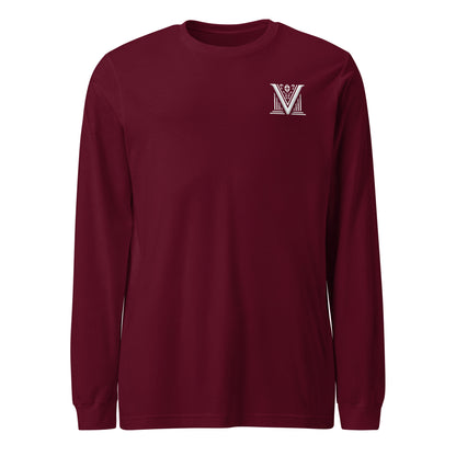 Men's - White Virtus Logo Long Sleeve Shirt