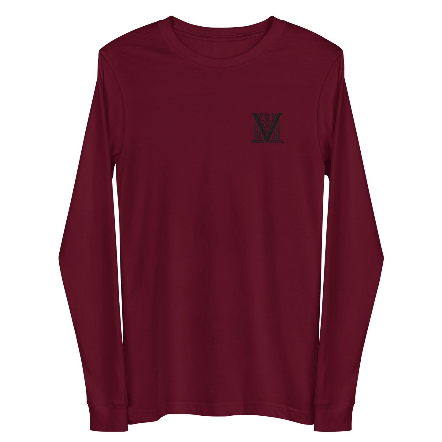 Women's - Black Virtus Logo Embroidery Long Sleeve