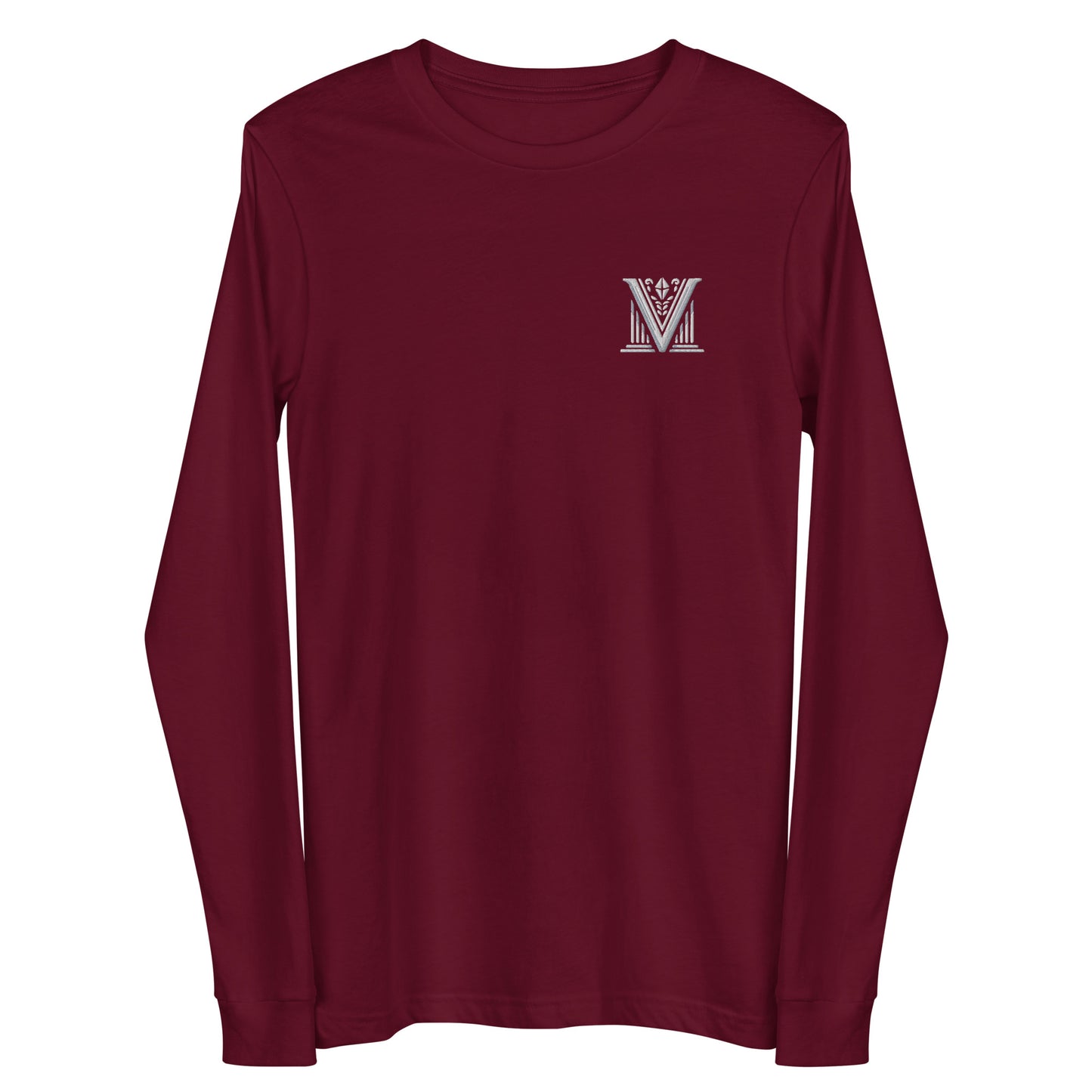 Women's - White Virtus Logo Embroidery Long Sleeve