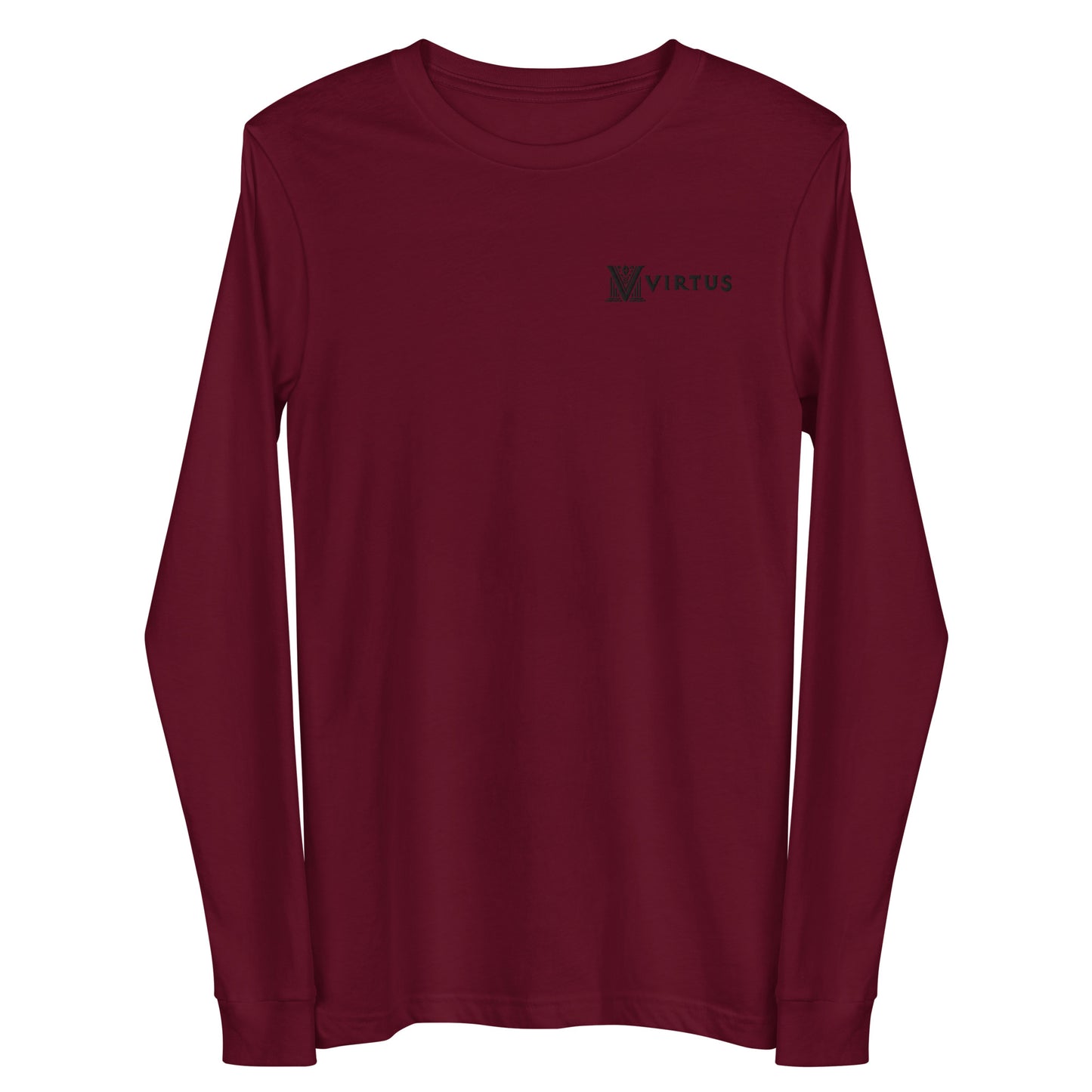 Women's - Black Virtus Logo Embroidery Long Sleeve