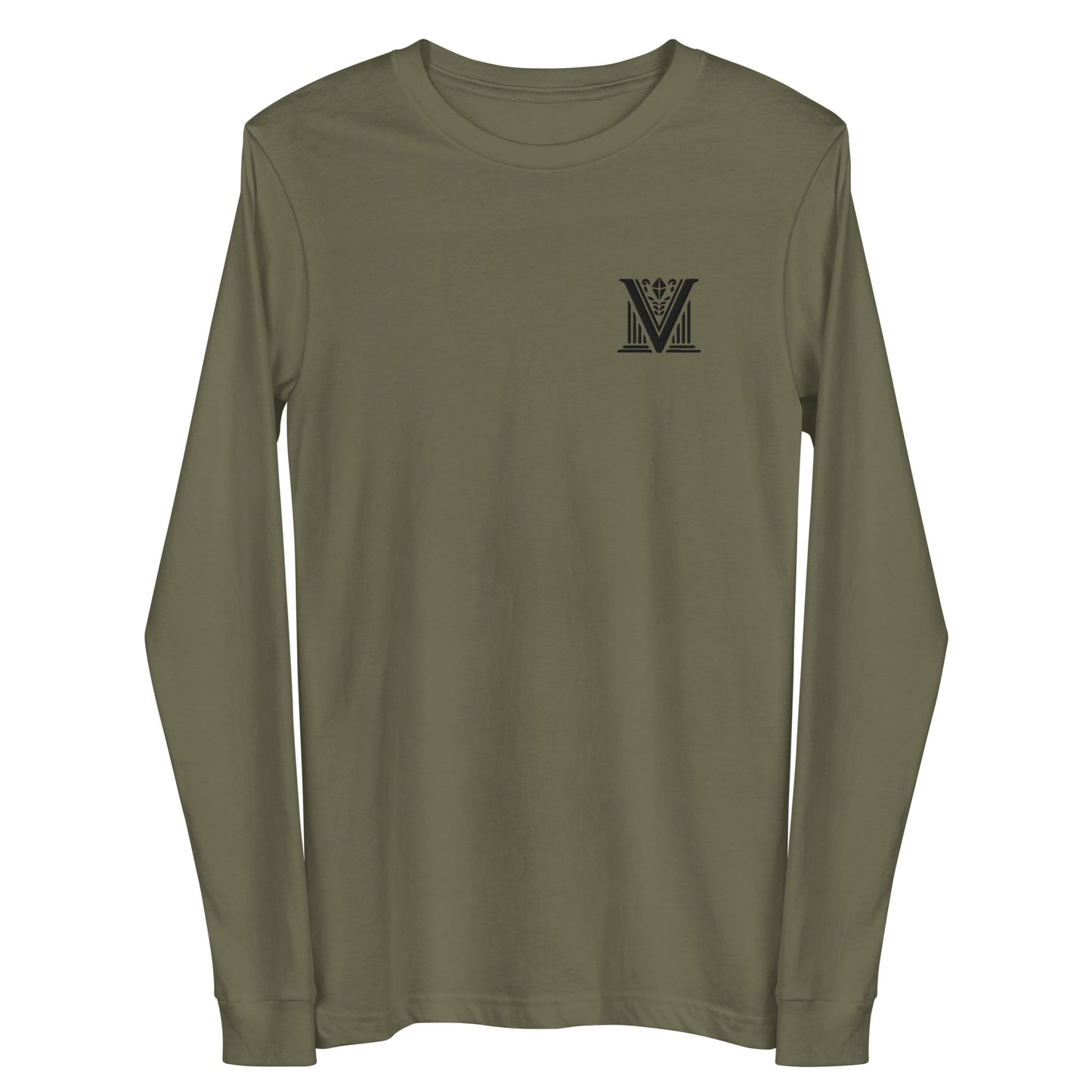 Women's - Black Virtus Logo Embroidery Long Sleeve