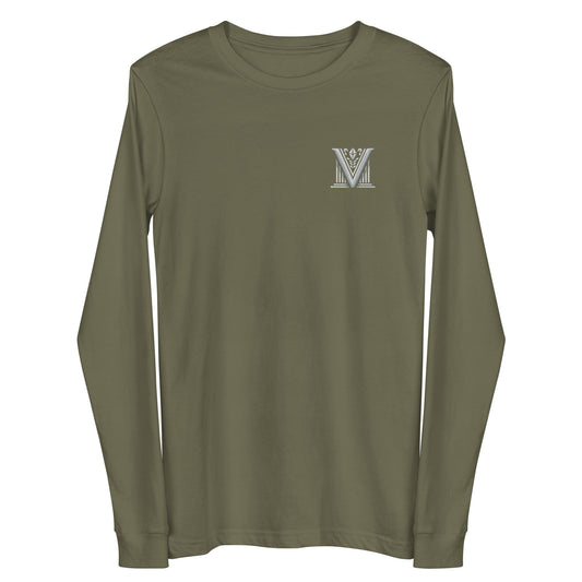 Women's - White Virtus Logo Embroidery Long Sleeve