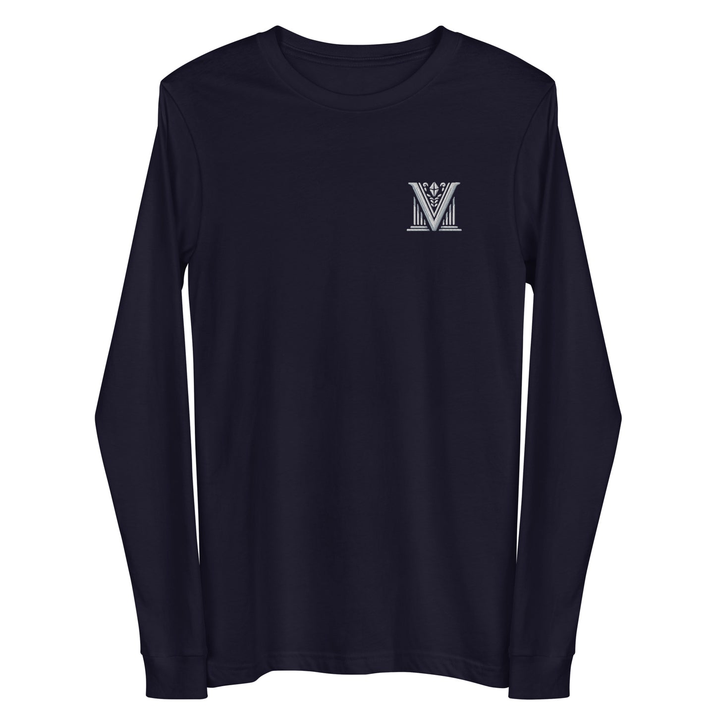 Women's - White Virtus Logo Embroidery Long Sleeve