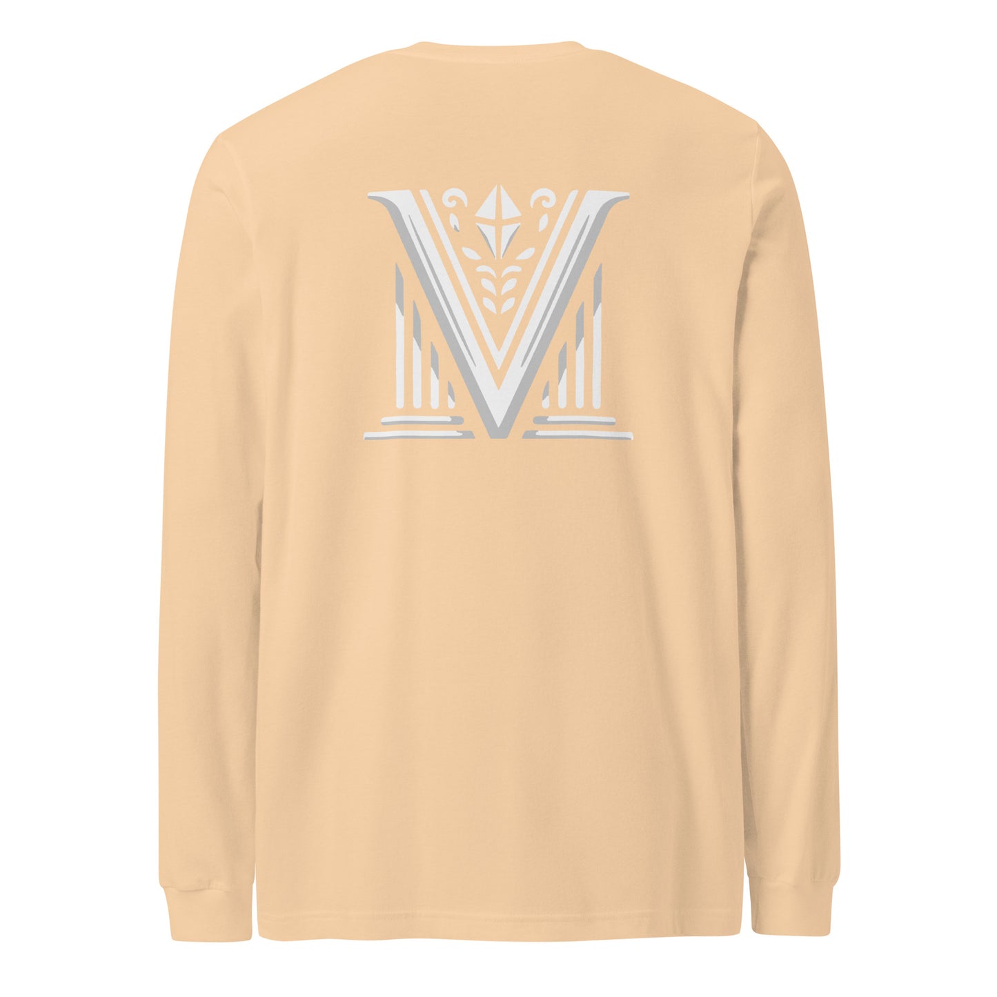 Men's - White Virtus Logo Long Sleeve Shirt