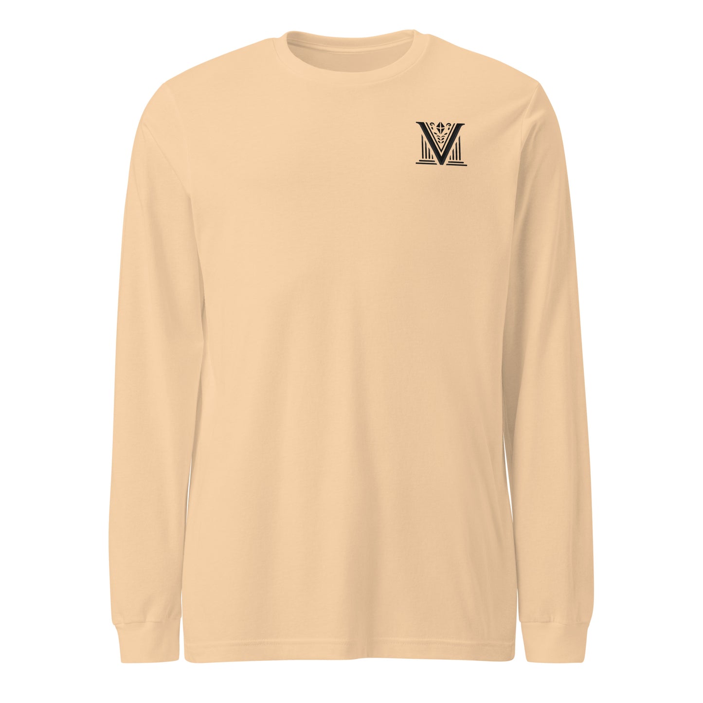 Men's - Black Virtus Logo Long Sleeve Shirt