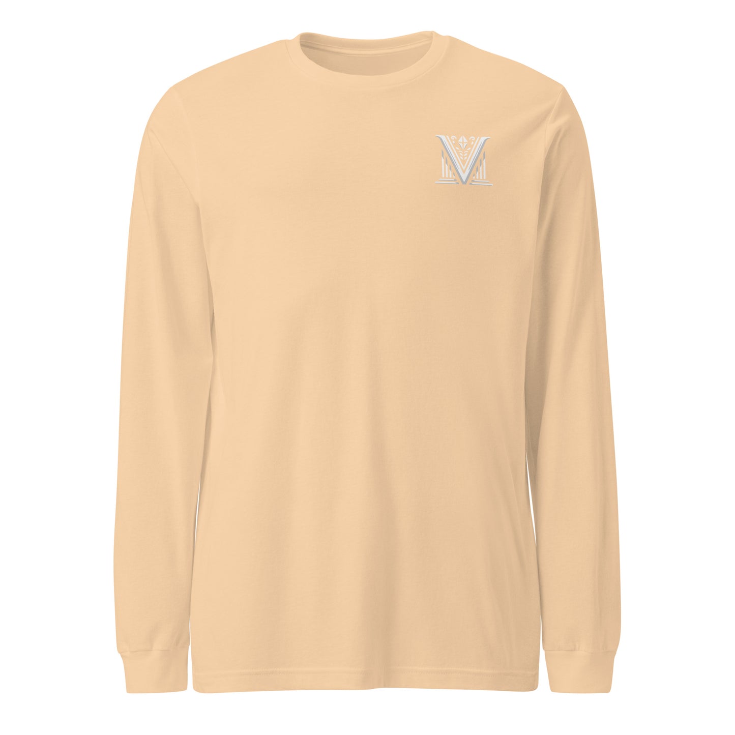 Men's - White Virtus Logo Long Sleeve Shirt