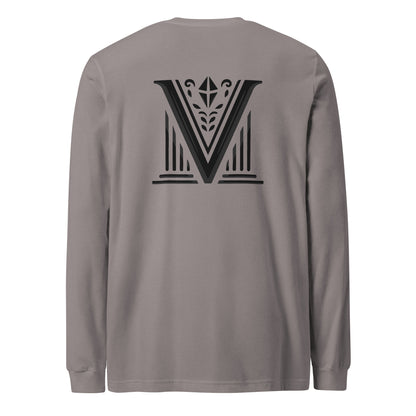 Men's - Black Virtus Logo Long Sleeve Shirt