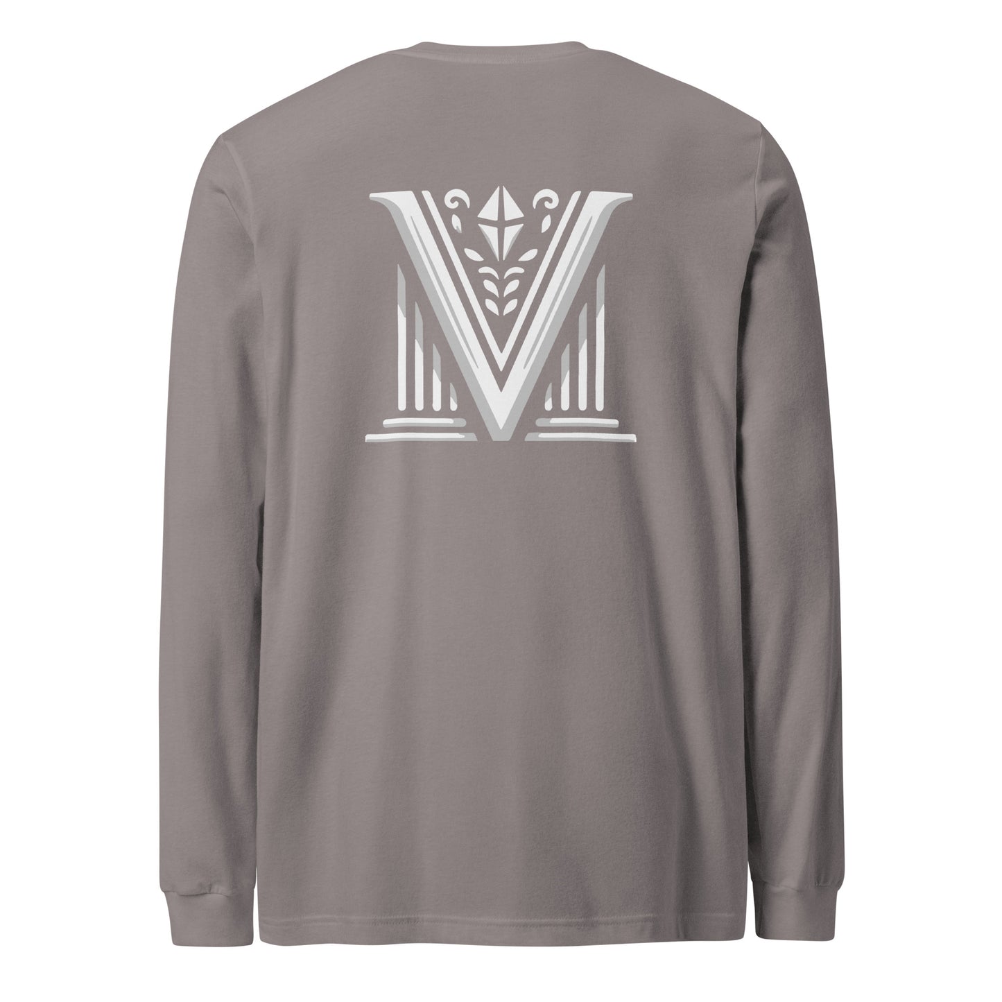 Men's - White Virtus Logo Long Sleeve Shirt