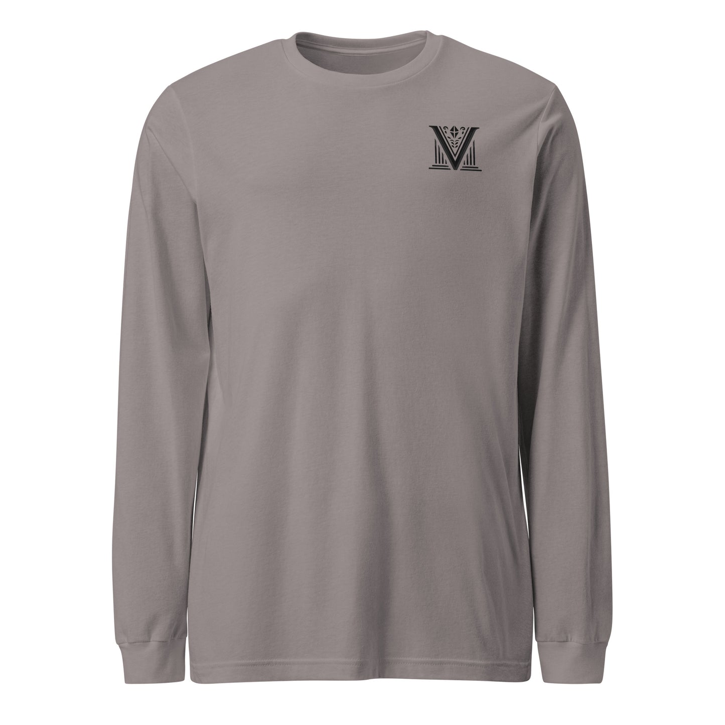 Men's - Black Virtus Logo Long Sleeve Shirt