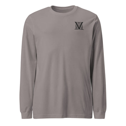 Men's - Black Virtus Logo Long Sleeve Shirt