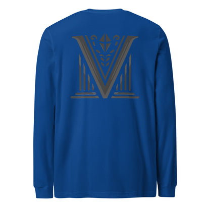 Men's - Black Virtus Logo Long Sleeve Shirt