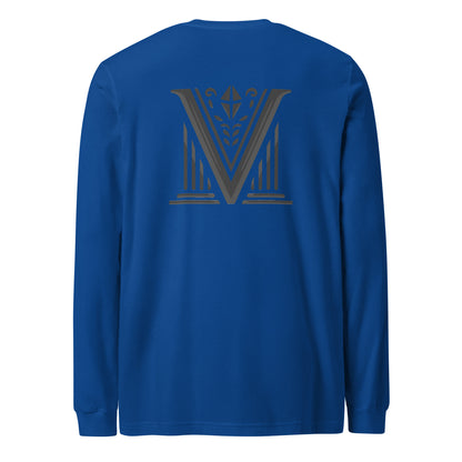 Men's - Black Virtus Logo Long Sleeve Shirt