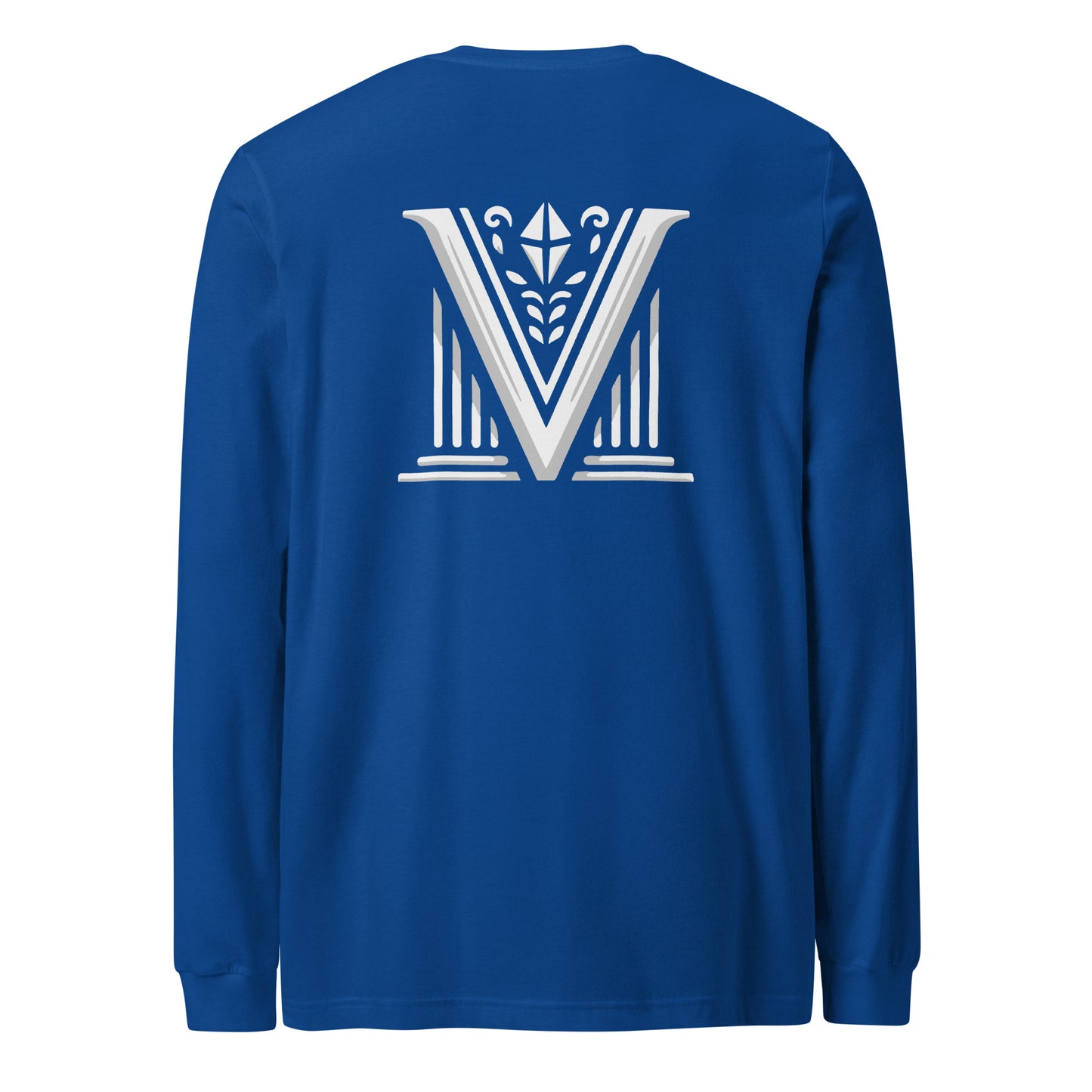 Men's - White Virtus Logo Long Sleeve Shirt