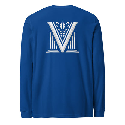 Men's - White Virtus Logo Long Sleeve Shirt