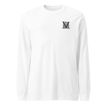 Men's - Black Virtus Logo Embroidered Long Sleeve Shirt