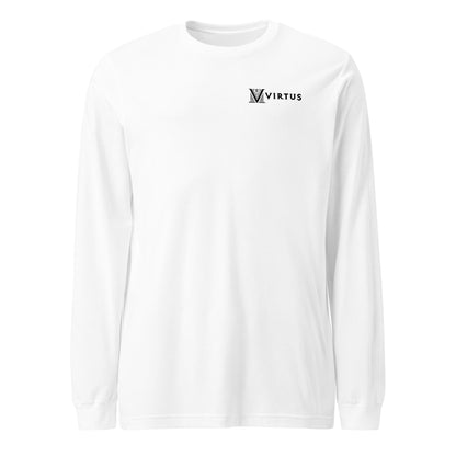 Men's - Black Virtus Logo Long Sleeve Shirt