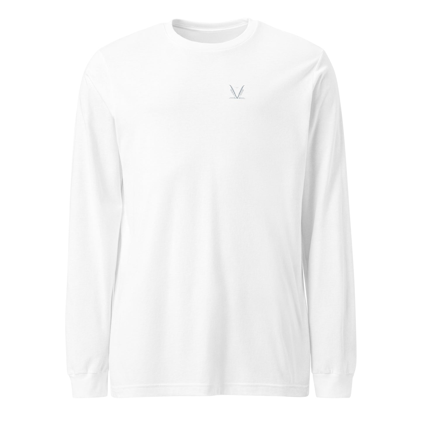 Men's - White Virtus Logo Long Sleeve Shirt