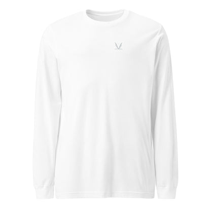 Men's - White Virtus Logo Long Sleeve Shirt